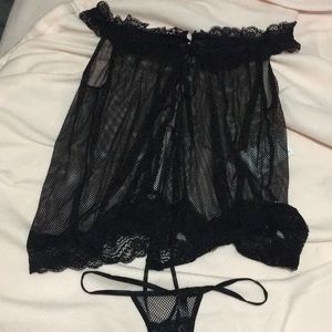 NWT black lingerie set